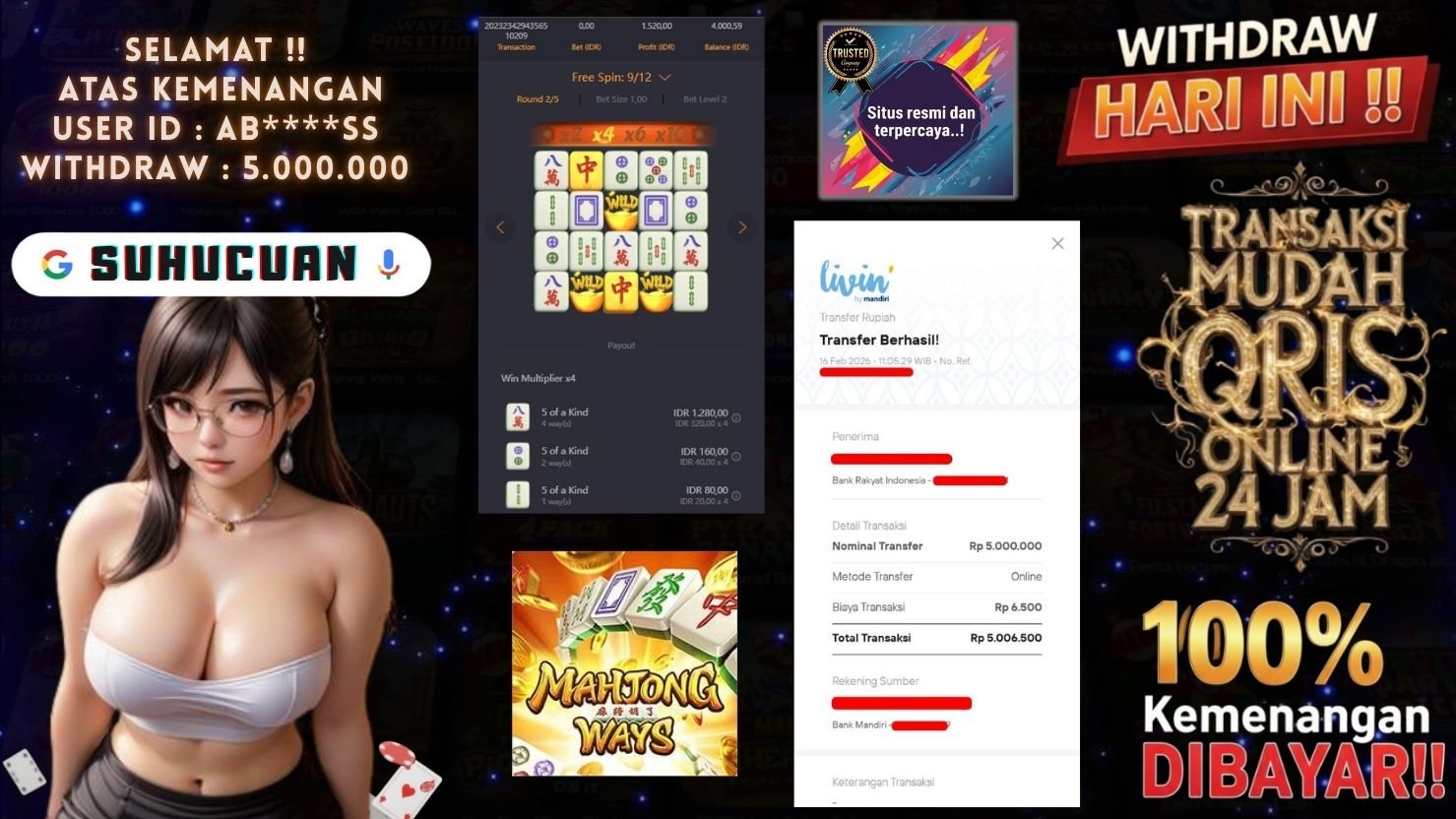 SUHUCUAN JACKPOT SLOT MAHJONG WAYS